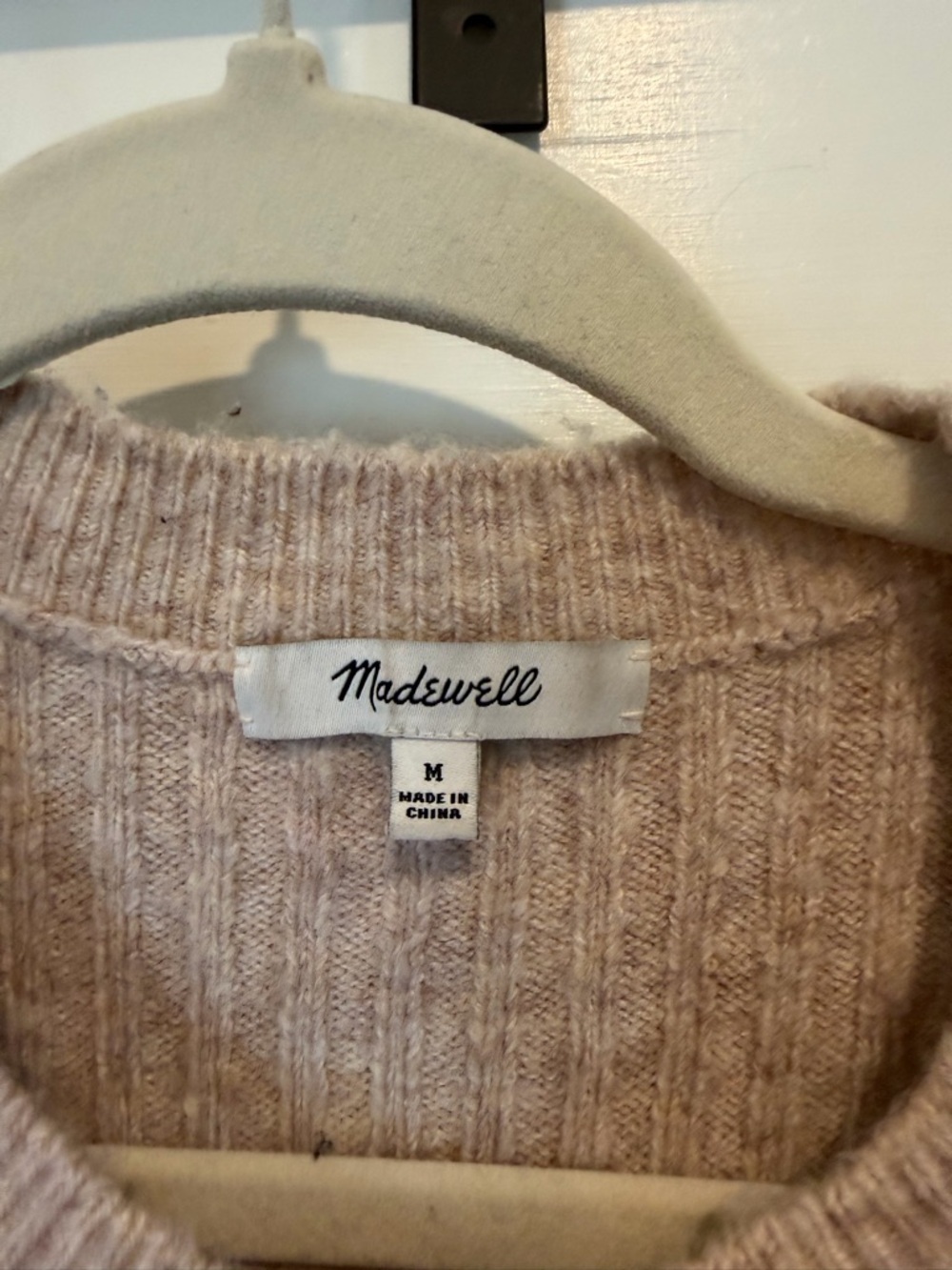 Madewell Striped Ribbed Knit Midi Long Sleeve Sweater Dress - Picture 3 of 4